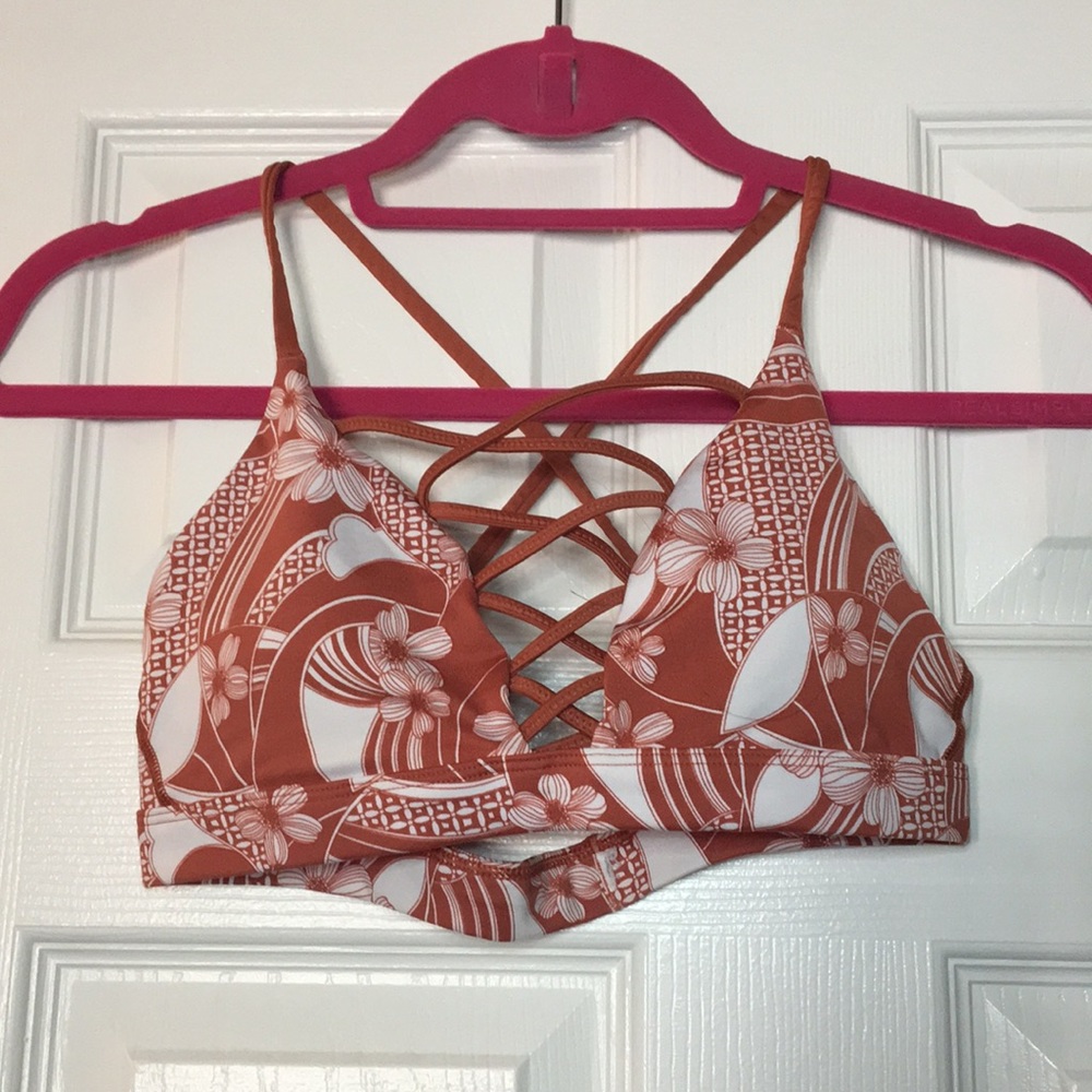 VS Pink Floral Printed Sports Bra Bralette
